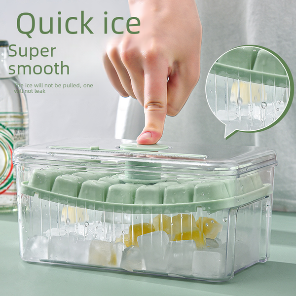 Ice Cube Maker with Press Design