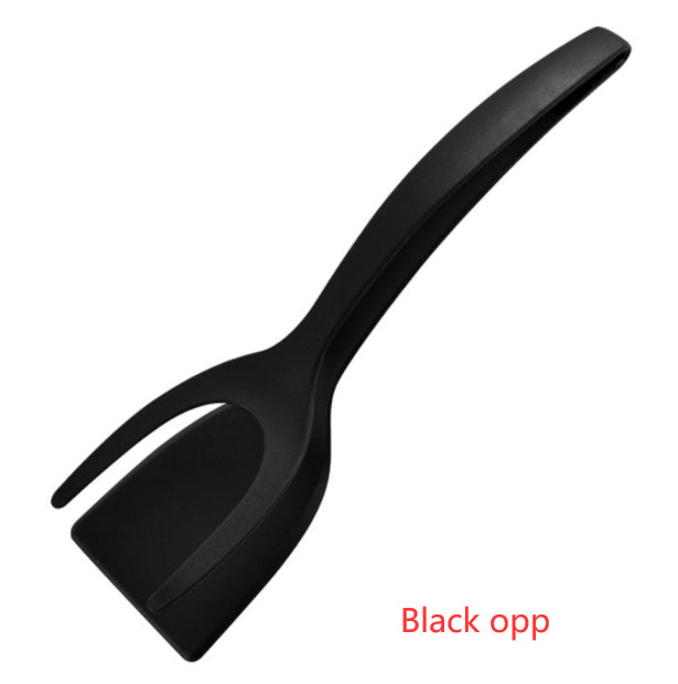 2 in 1 Grip and Flip Tongs Egg Spatula Tongs Clamp Pancake Fried Egg French Toast Omelet Overturned Kitchen Accessories